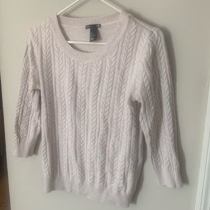 H&M BASIC Small Crème Sweater